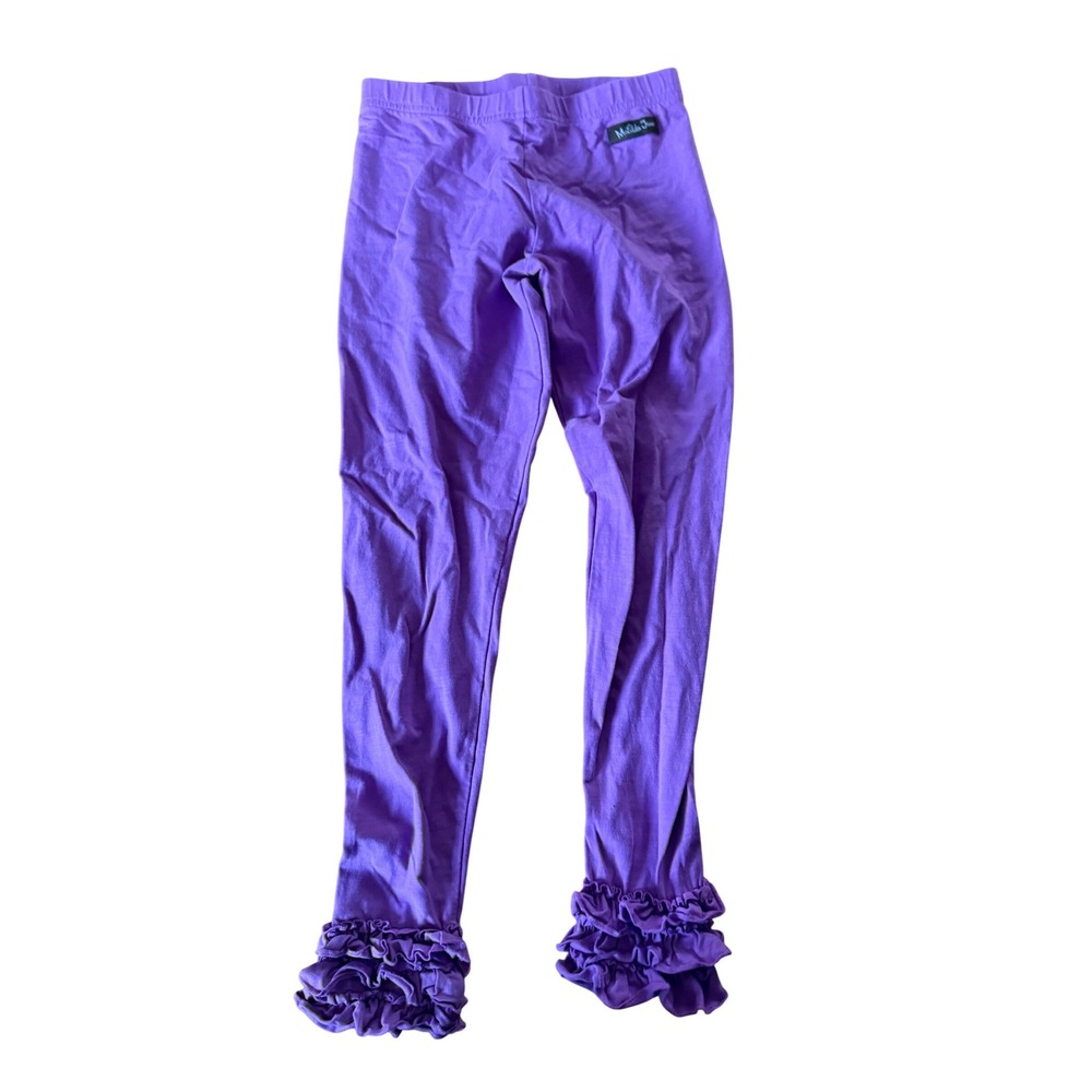 Matilda Jane purple ruffle bottom pants youth